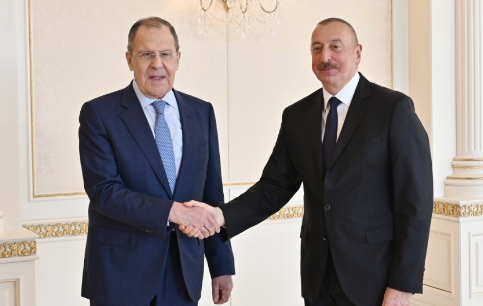 President of Azerbaijan Ilham Aliyev received Foreign Minister of Russia Sergey Lavrov