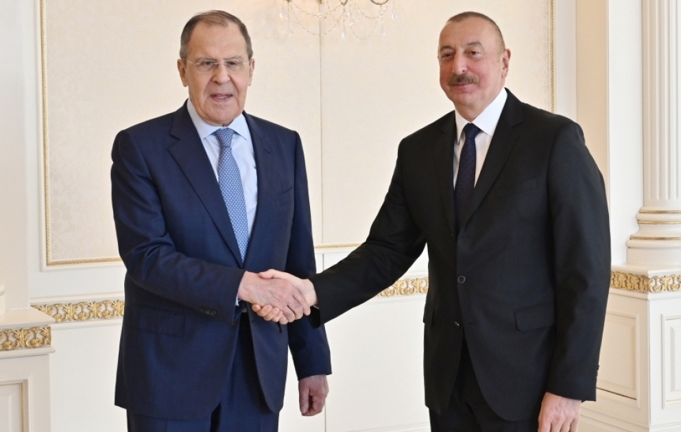 Le président azerbaïdjanais rencontre le ministre russe des Affaires étrangères