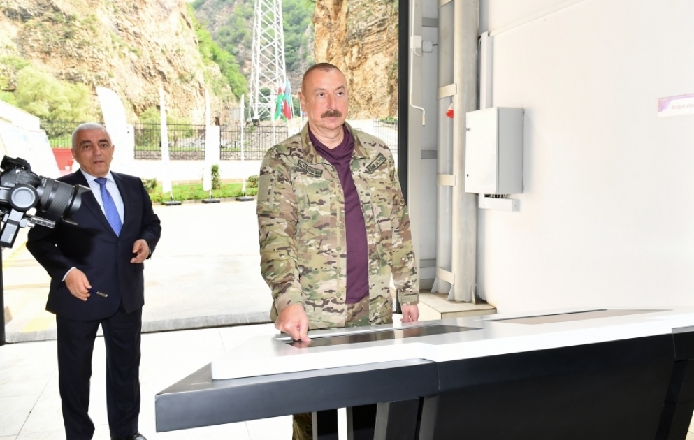 Le président de la République participe à l’inauguration de la petite centrale hydroélectrique « Kelbédjer-1 »