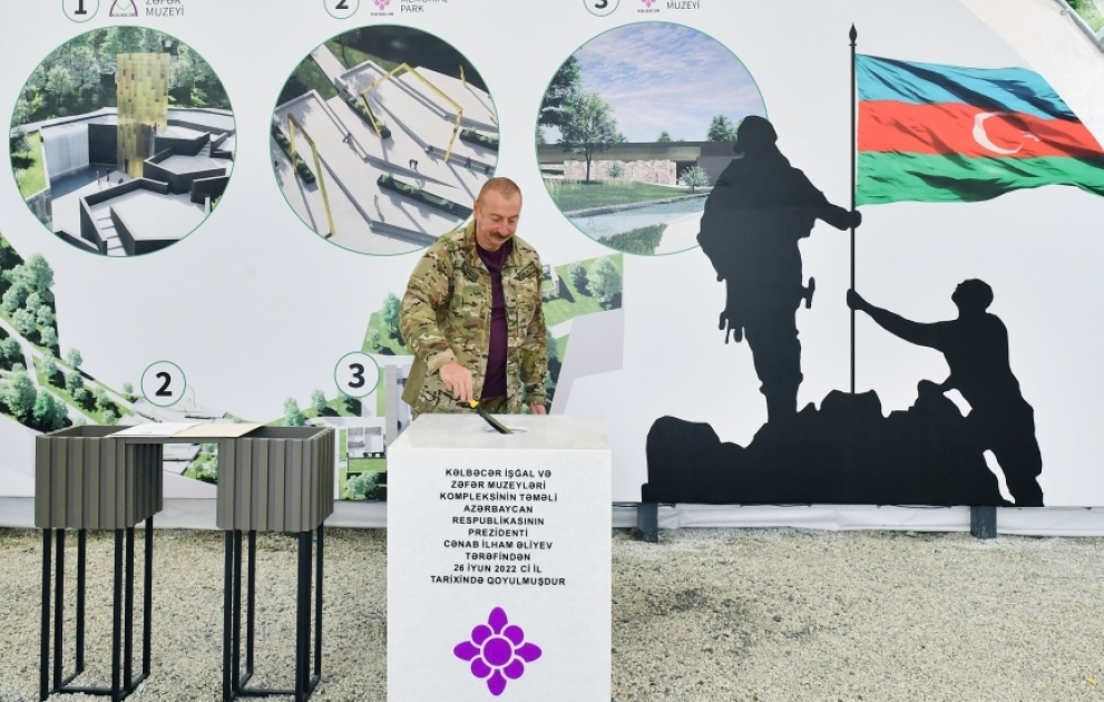 Présentation du plan général de la ville de Keldédjer et pose de la première pierre du complexe de musées de l’Occupation et de la Victoire