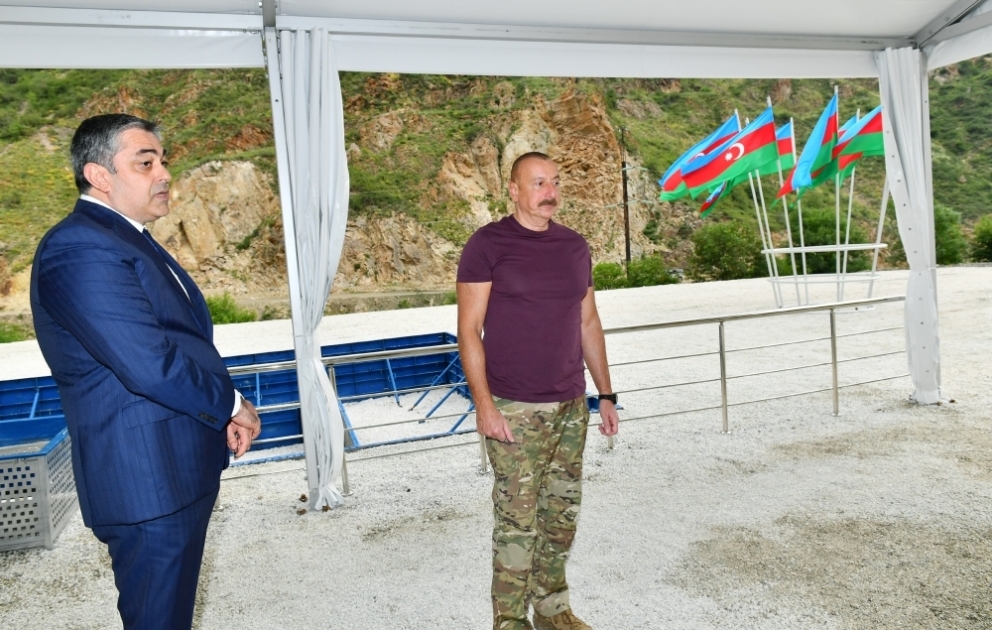 Foundation stone was laid for “Istisu” mineral water plant in Kalbajar