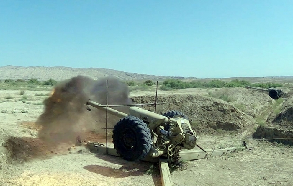 Artillery units are conducting live-fire exercises