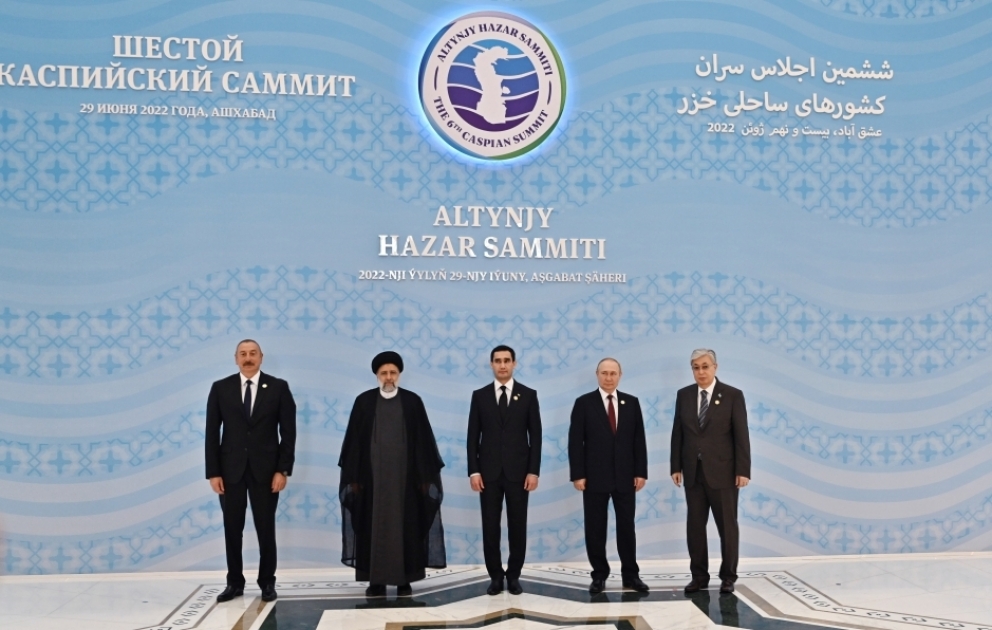 6th Summit of Heads of State of Caspian littoral states was held in Ashgabat 
President of Azerbaijan Ilham Aliyev attended the Summit