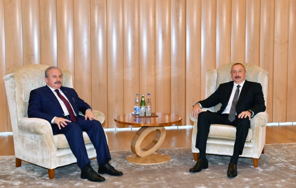 President Ilham Aliyev received Speaker of Grand National Assembly of Turkiye