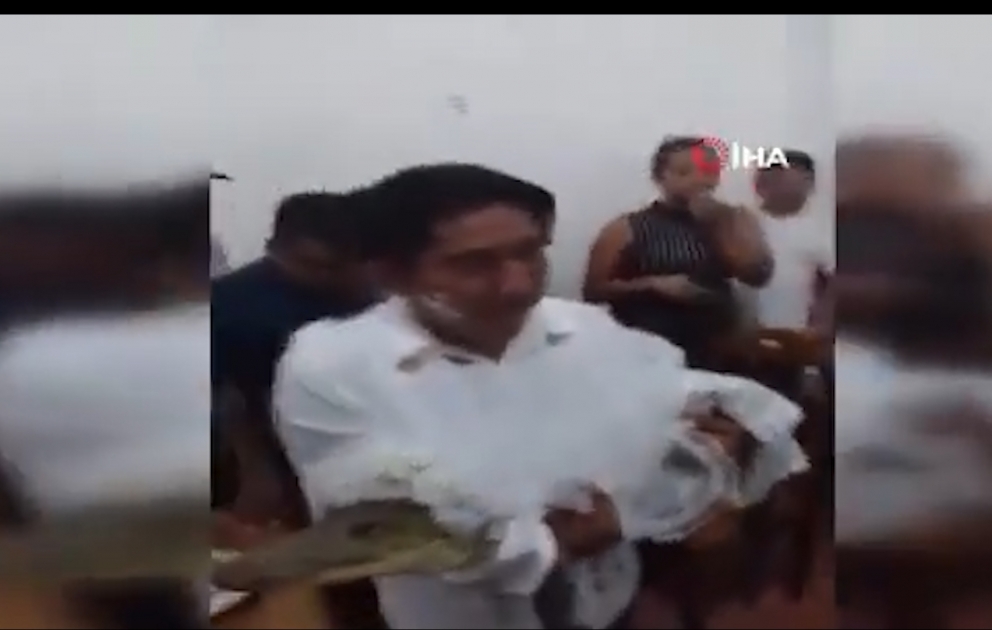 Meksikada şəhər meri timsahla evləndi