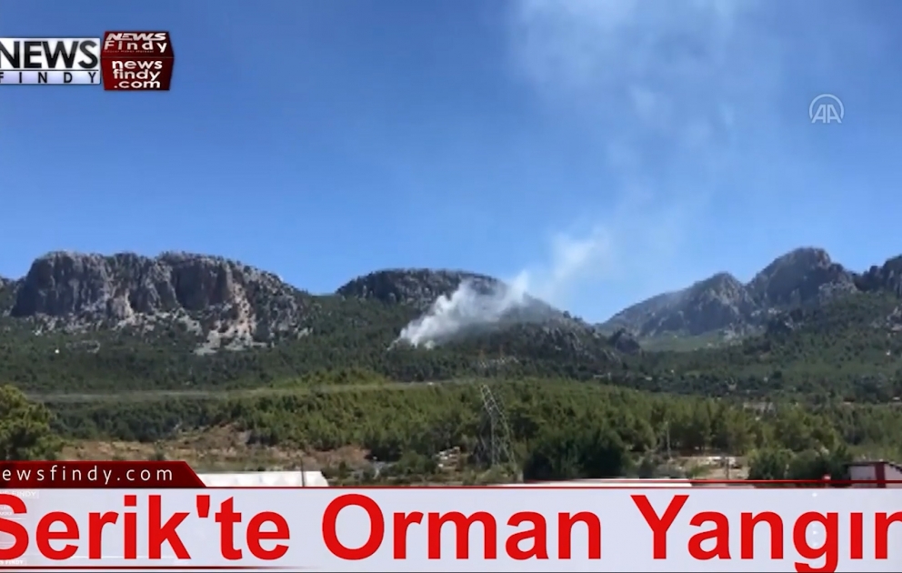 Antalyada meşə yanğını baş verib