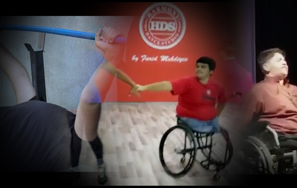 Rəqqas, aktyor və idmançı fiziki məhdudiyyətli gənc