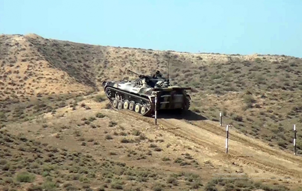 Mechanized units carried out practical training exercises