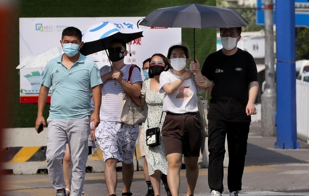Rekordtemperaturen in Shanghai, während die Hitzewelle China ausheizt