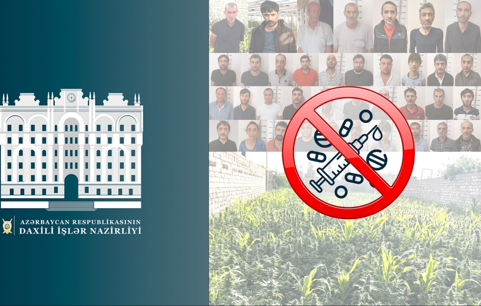 Narkotiklərin qanunsuz dövriyyəsi və kultivasiyası ilə məşğul olan 60 nəfər saxlanılıb