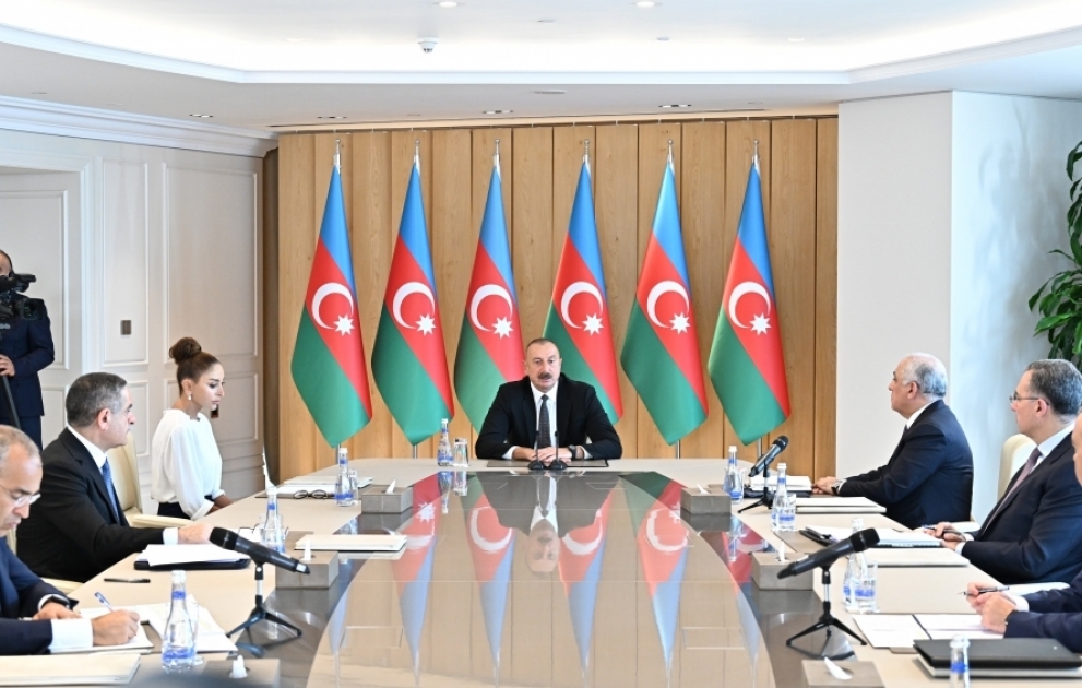 President Ilham Aliyev chaired meeting on results of six months of this year