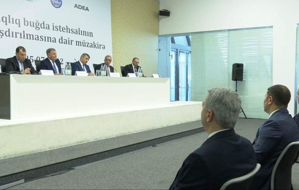 Taxıl istehsalçıları ilə ərzaqlıq buğda istehsalının stimullaşdırılmasına həsr olunmuş görüş keçirilib