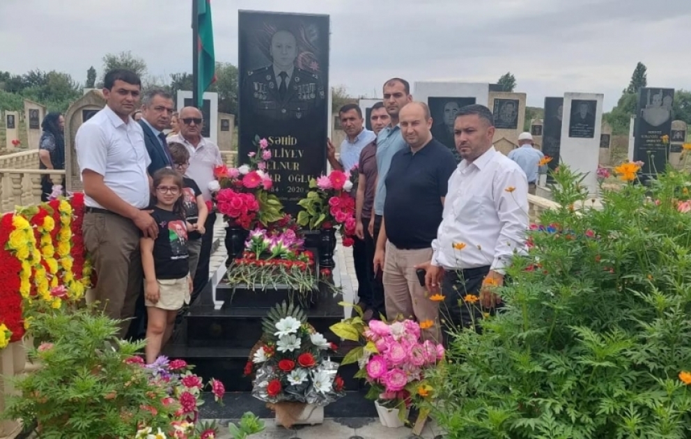 Şəhid mayor Elnur Quliyevin xatirəsi anılıb