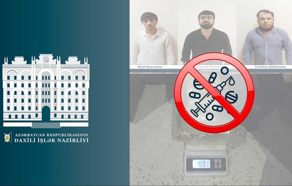 Narkotik maddələr satan şəxslərdən 4 kiloqramdan artıq heroin, marixuana və metamfetamin aşkar edilib