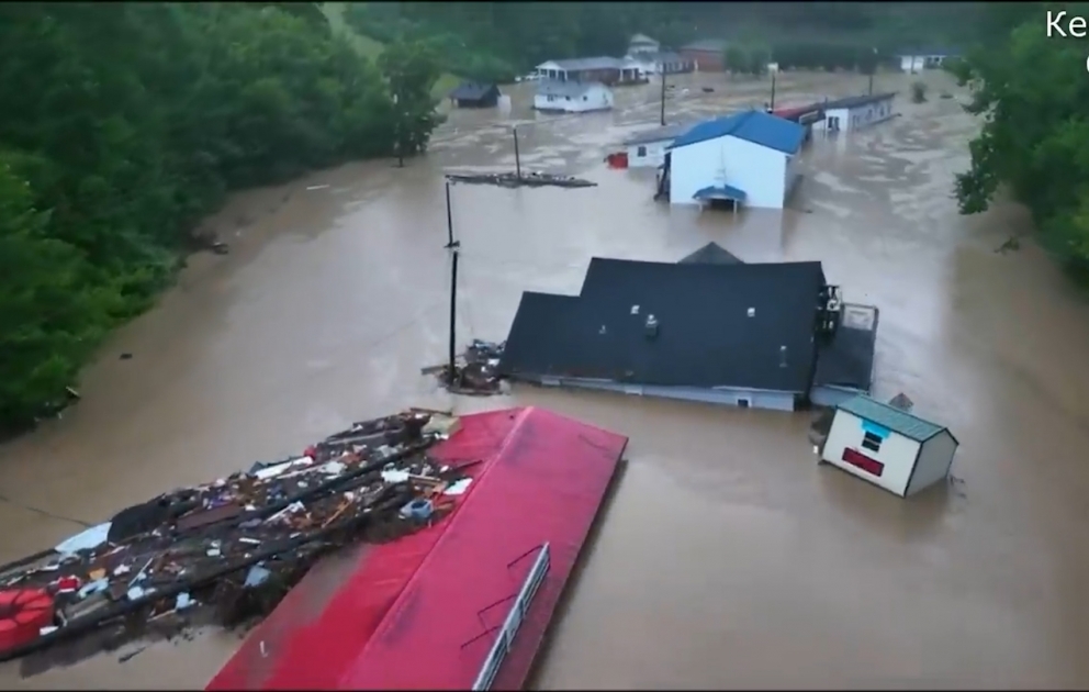 Etats-Unis : les inondations dans le Kentucky ont fait 19 morts, dont des enfants, le bilan pourrait doubler