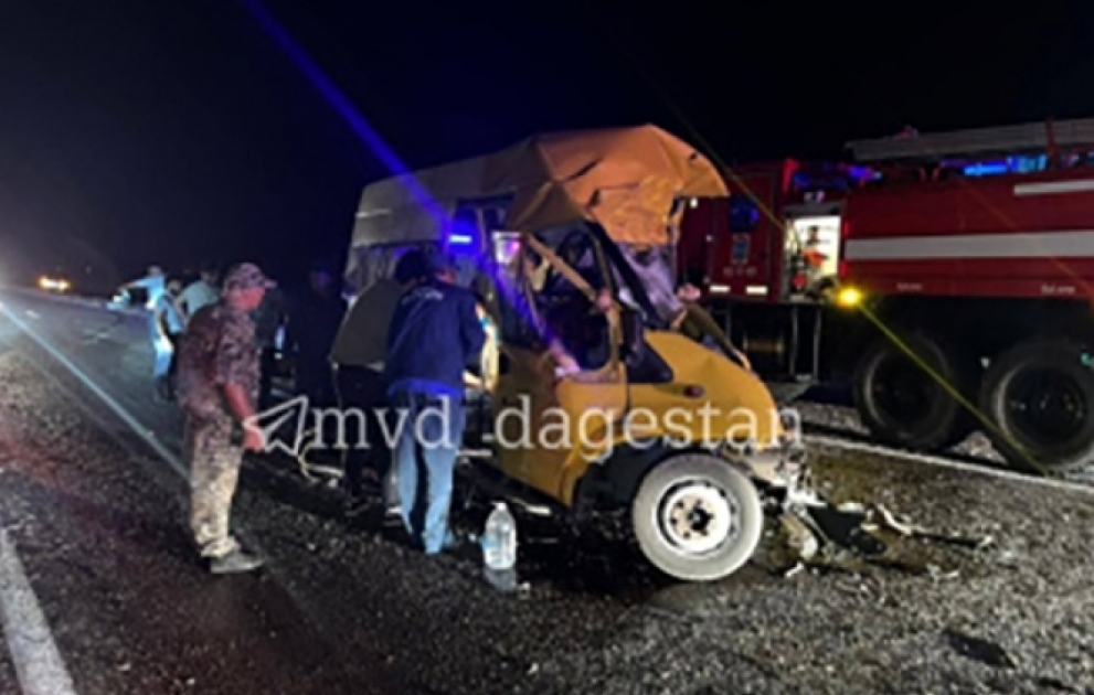 Dağıstanda yol qəzası nəticəsində 7 nəfər həlak olub