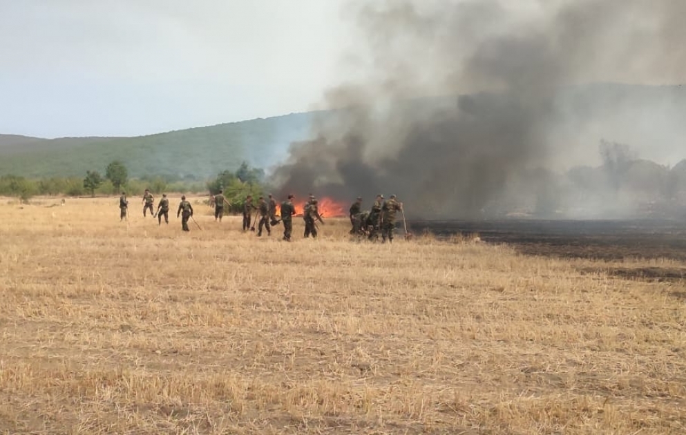 FHN: Siyəzən rayonunda baş vermiş yanğın nəzarətə götürülüb