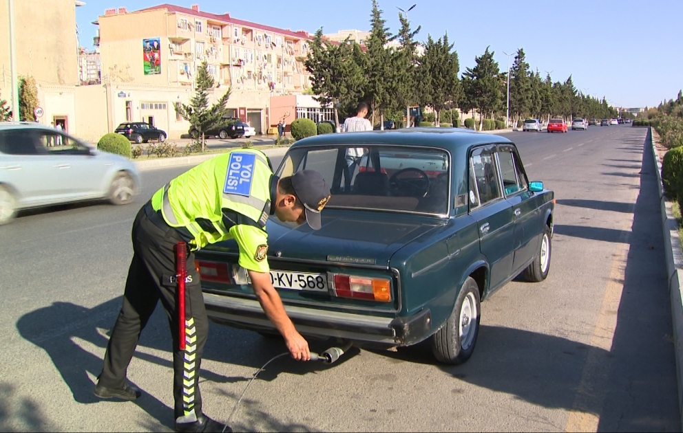 "Təmiz Hava" aylığı çərçivəsində keçirilən tədbir zamanı 78 sürücü barəsində protokol tərtib edilib