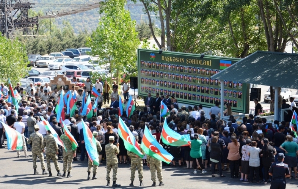 Daşkəsən şəhidlərinin xatirəsinə quraşdırılan guşənin açılışı olub