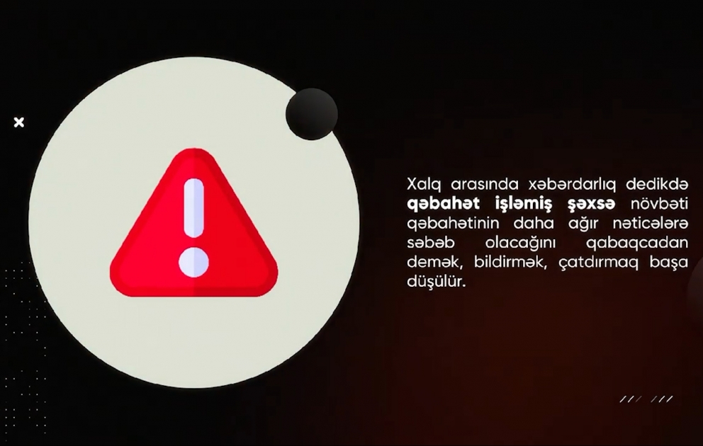 Baş Prokurorluq #maariflənək həştəqi altında növbəti videoçarxını təqdim edib
