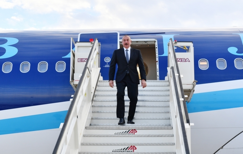 Azərbaycan Prezidenti İlham Əliyev İtaliyaya işgüzar səfərə gəlib