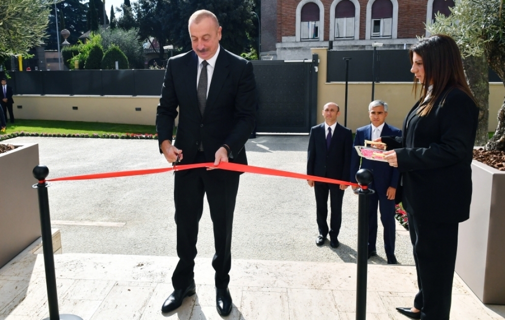 Rome : le nouveau bâtiment de l’ambassade d’Azerbaïdjan en Italie ouvre ses portes 
La cérémonie d’inauguration a été marquée par la présence du président Ilham Aliyev