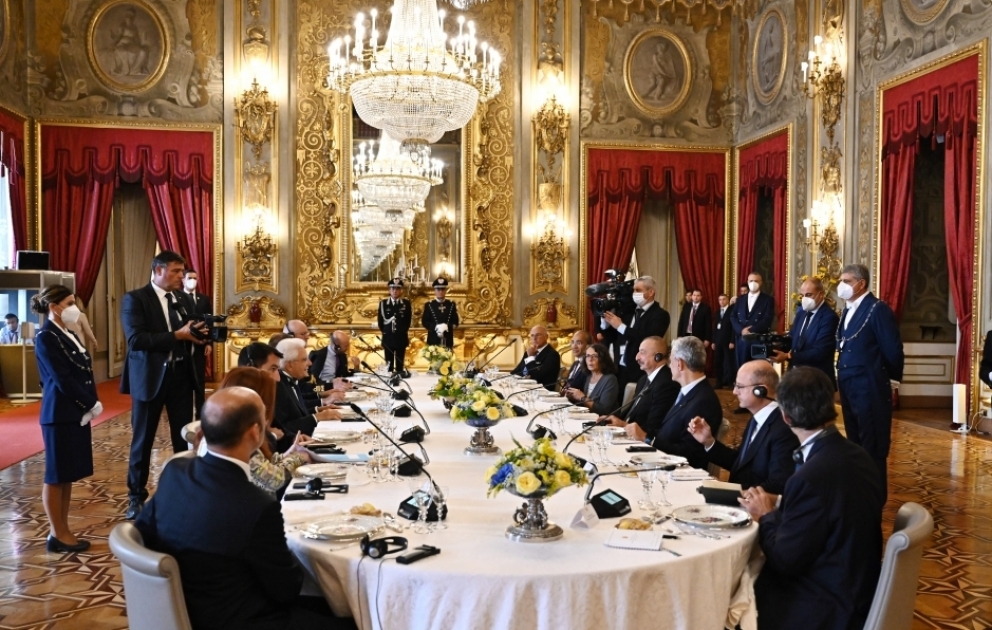 President Ilham Aliyev met with President of Italy Sergio Mattarella in Rome