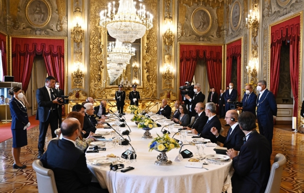 Le président Ilham Aliyev rencontre son homologue italien Sergio Mattarella à Rome