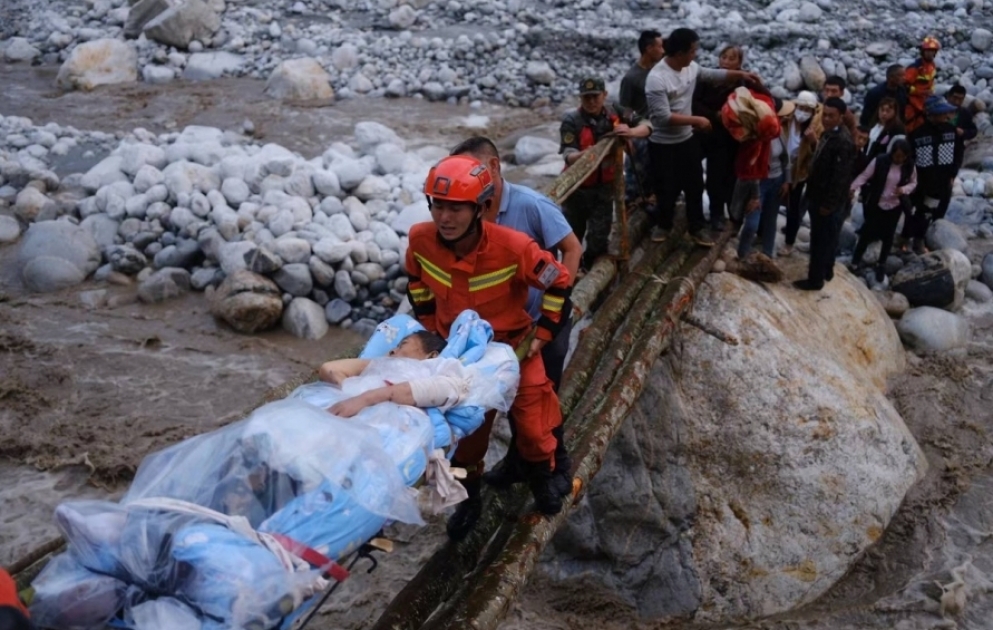 Çində zəlzələ qurbanlarının sayı 46-ya çatıb