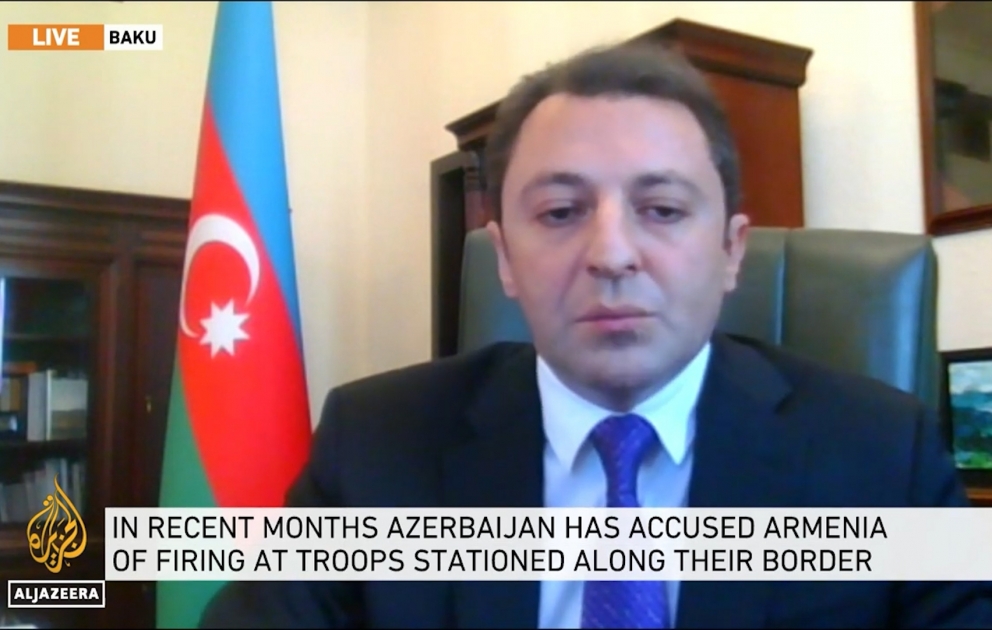 Xarici işlər nazirinin müavini Elnur Məmmədov “Əl-Cəzirə” telekanalında Ermənistanın təxribatları barədə məlumat verib