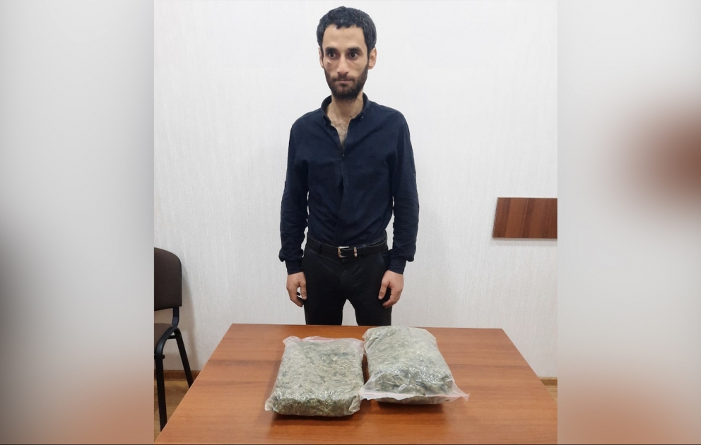 Saray qəsəbəsində narkotik vasitələrin satışı ilə məşğul olan şəxs saxlanılıb