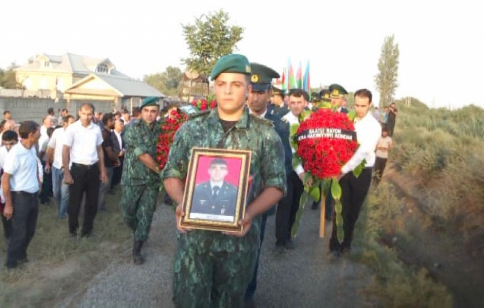 Erməni təxribatının qarşısını alarkən şəhidlik zirvəsinə yüksələn Ülvi Nəsirov Saatlıda dəfn edilib