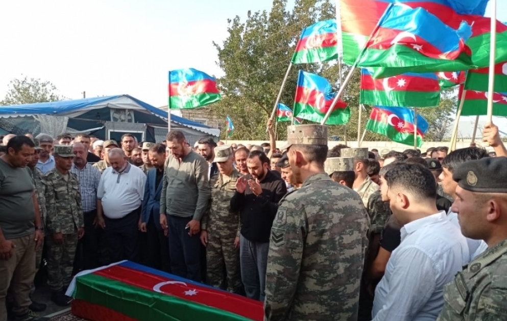 Beyləqanda şəhid Mirtalıb Ağazadə ilə vida mərasimi keçirilib