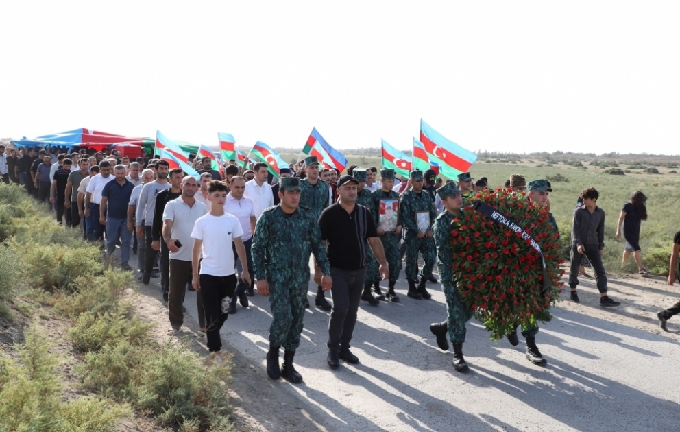 Neftçalada şəhid Rəfail Fətullayevin dəfn mərasimi keçirilib