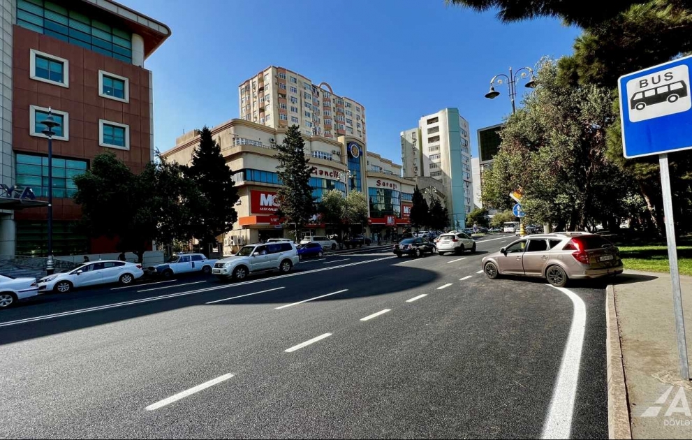 Fətəli xan Xoyski prospektinin daha bir hissəsi təmir edilib
