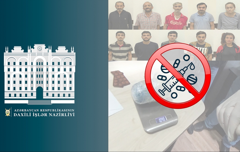 Narkotik vasitələrin qanunsuz dövriyyəsi ilə məşğul olan 10 nəfər saxlanılıb, onlardan ikisi qadındır