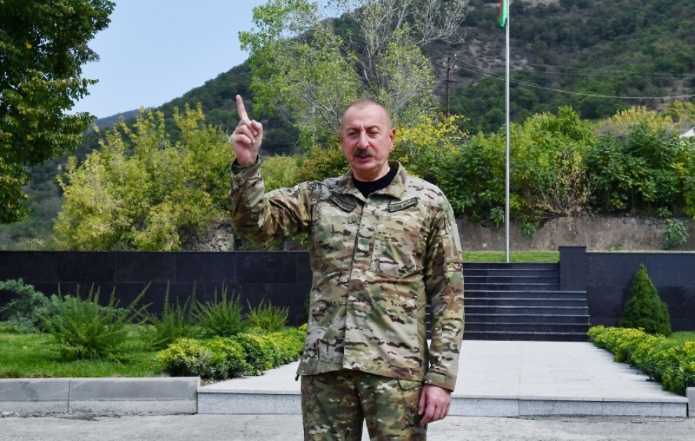 Prezident: Ermənistan bizi ittiham etmək istəyirsə ki, onların ərazisinə girmişik, bunun heç bir əsası yoxdur