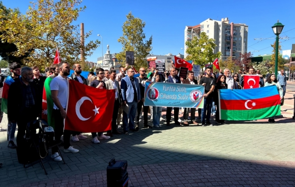 Əskişəhərdə erməni təxribatlarına qarşı aksiyası keçirilib