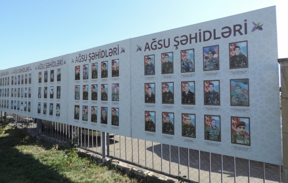Ağsuda şəhidlərimizin xatirəsi ehtiramla anılıb