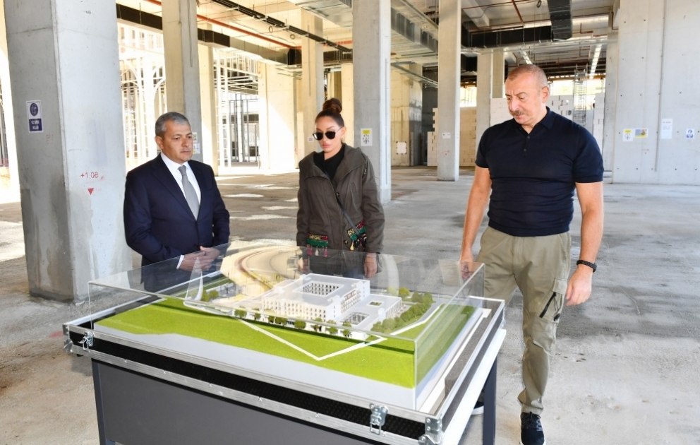Şuşa hotel və konfrans mərkəzində tikinti işlərinin gedişi ilə tanışlıq