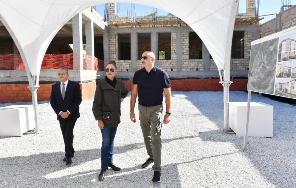 Şuşada 1 saylı tam orta məktəbin binasının tikintisi sürətlə davam etdirilir