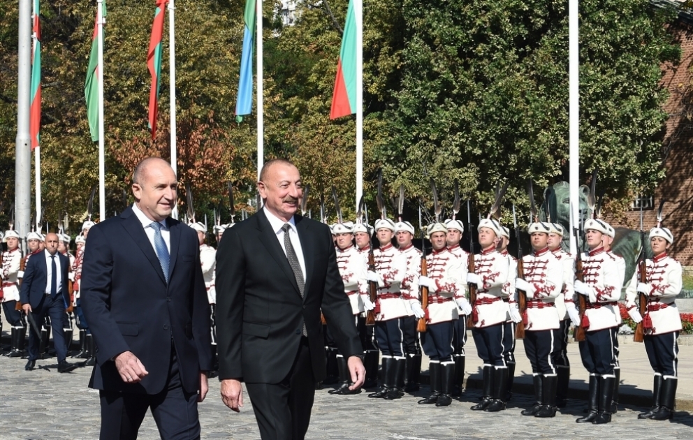 Official welcome ceremony was held for President Ilham Aliyev in Sofia