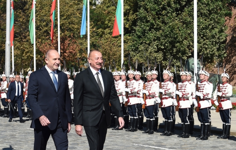 Sofia : cérémonie d’accueil officiel du président Ilham Aliyev