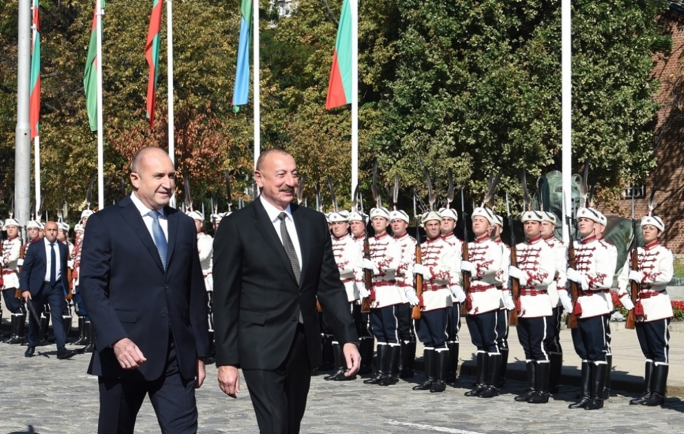 Offizieller Empfang von Präsident Ilham Aliyev in Sofia