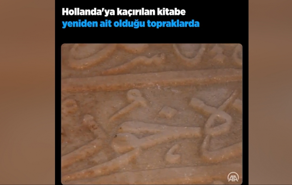 Hollandiyaya qaçaq yolla aparılan yazı Türkiyəyə geri qaytarılıb
