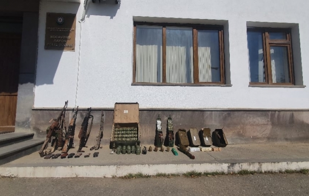 Xocavənddə xeyli sayda silah-sursat aşkarlanıb