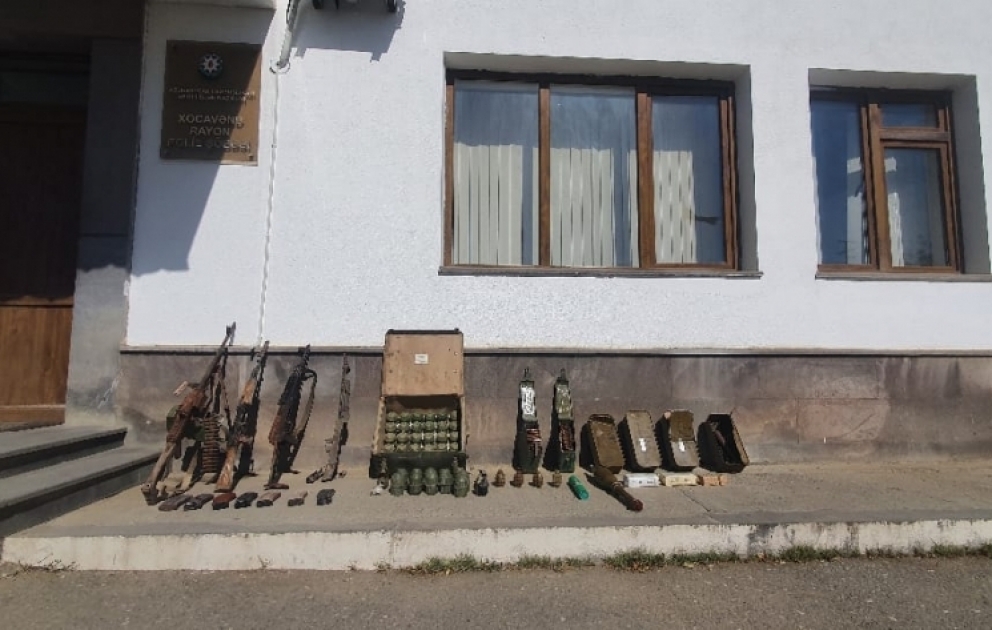 В Ходжавенде обнаружено большое количество боеприпасов