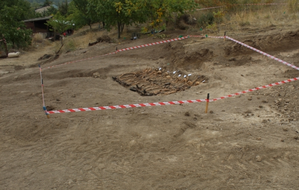 Another mass grave of Azerbaijanis killed by Armenians found