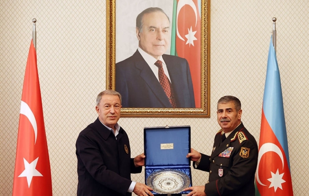 Azerbaijan Defense Minister met with the Turkish National Defense Minister