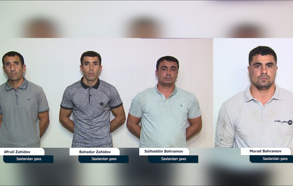 Yüksək gərginlikli elektrik hava xətlərinin metal hissələrini oğurlayan şəxslər saxlanılıblar